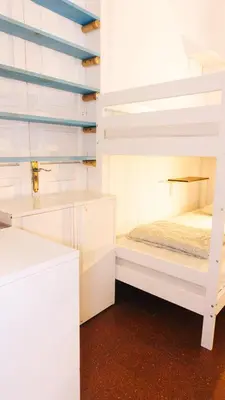 Cama o camas de una habitación en Agüita House