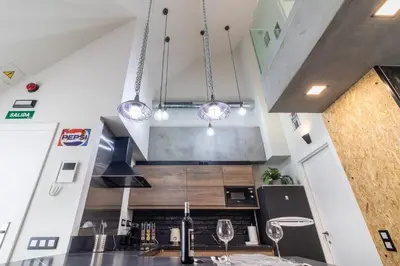 Una cocina o zona de cocina en Apartamentos Marina Suites 6E