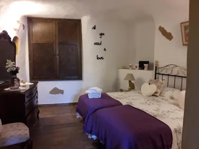 Cama o camas de una habitación en Finca Naturacanaria