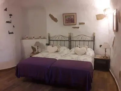 Cama o camas de una habitación en Finca Naturacanaria