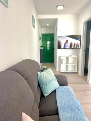 Zona de estar de FM Beach Home - Apartment with swimming pool near Maspalomas Dunes & Beach