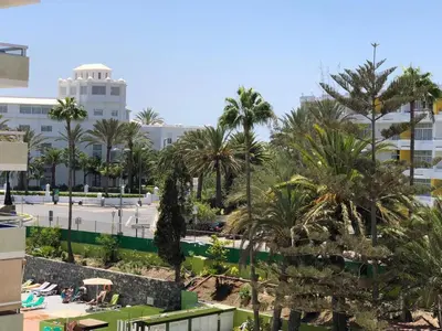 Jardín al aire libre en FM Beach Home - Apartment with swimming pool near Maspalomas Dunes & Beach