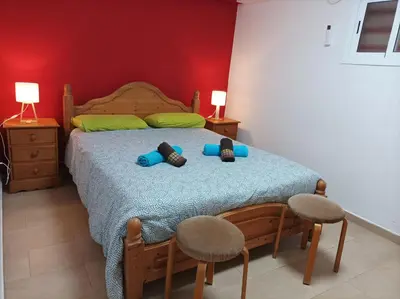Cama o camas de una habitación en La Villa Calypso - Vivienda Vacacional con Piscina Privada