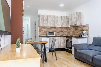 Una cocina o zona de cocina en VV 403 Vista Mar con Balcón