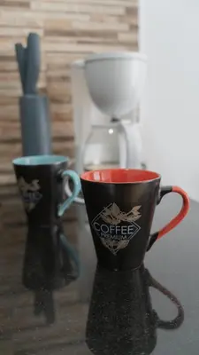 Utensilios para hacer té y café en VV 403 Vista Mar con Balcón