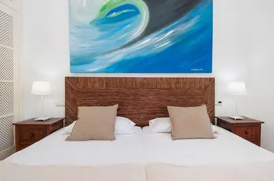 Cama o camas de una habitación en Tauro Villas Deluxe