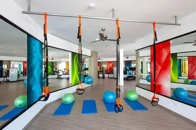 Gimnasio o instalaciones de fitness de Hotel Riu Papayas - All Inclusive