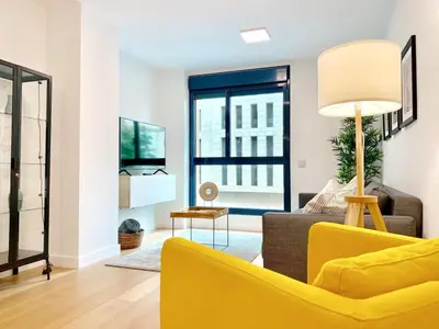 Zona de estar de Elegant Beach Flat