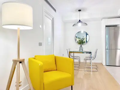 Zona de estar de Elegant Beach Flat