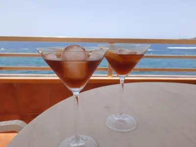 Bebidas en Isamaría Terraza en la playa