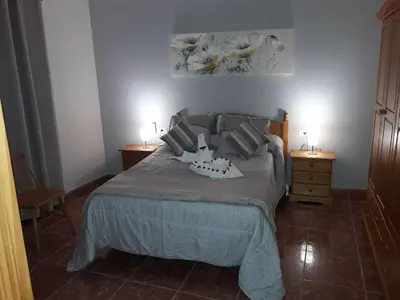Cama o camas de una habitación en Casa los abuelos 1