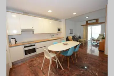 Una cocina o zona de cocina en Edificio Gaviota apartamento 3