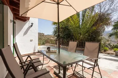 Un balcón o terraza de Sunset Views Terrace 2BR Cave House - Parking