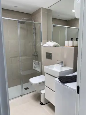 Un baño de Descanso junto a las dunas