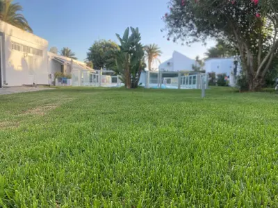 Jardín al aire libre en Descanso junto a las dunas