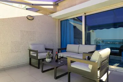 Zona de estar de Amarre Bay