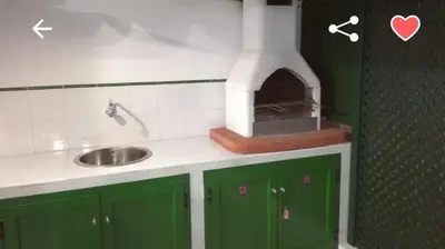 Una cocina o zona de cocina en Bungalow con piscina Maspalomas
