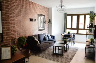 Zona de estar de Apartment near the beach -3Bed -2Bath -Wifi
