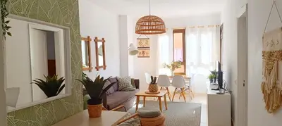 Zona de estar de Beach apartment +3Bed +2Bath +Wifi