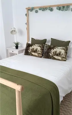 Cama o camas de una habitación en Beach apartment +3Bed +2Bath +Wifi