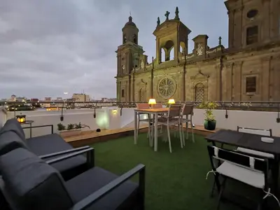 Zona de estar de Santa Ana Suite & Rooms