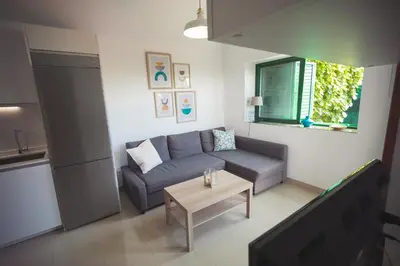 Zona de estar de Ahtha Green Bungalow Maspalomas