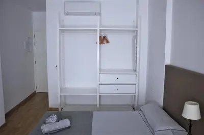 Cama o camas de una habitación en Atlantic Apartments