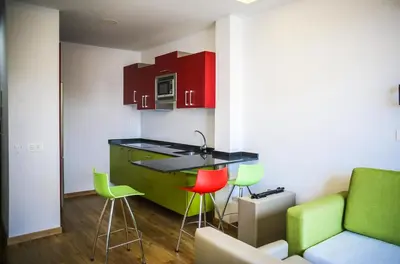 Una cocina o zona de cocina en Atlantic Apartments