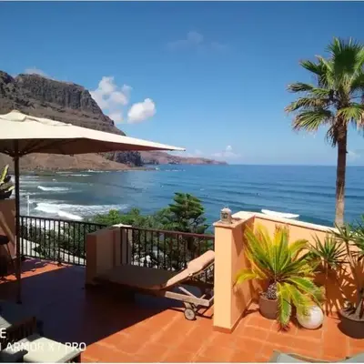 Facing the ocean