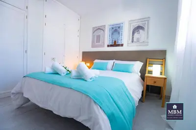 Cama o camas de una habitación en Bungalow Marta Agaete