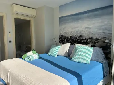 Cama o camas de una habitación en The New Suite Agaete & Parking