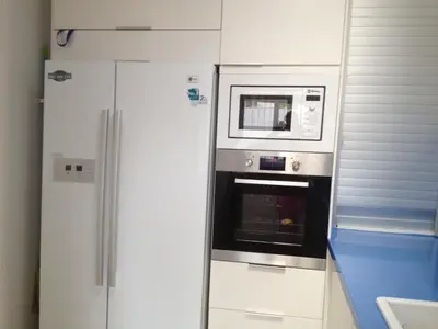 Una cocina o zona de cocina en Espacioso Bungalow 2 dormitorios en Maspalomas