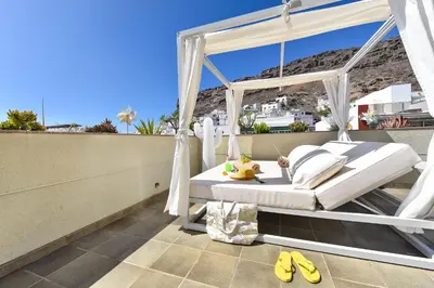 Un balcón o terraza de Luxury Penthouse Mogan VII