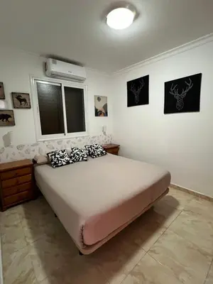 Cama o camas de una habitación en Lovely apartment 2 rooms with big terrace in Puerto Rico