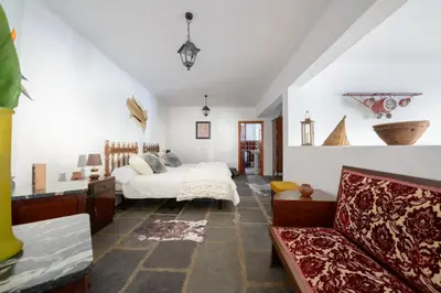 Cama o camas de una habitación en Las Esterlicias ( Villa Rural Ecológica )