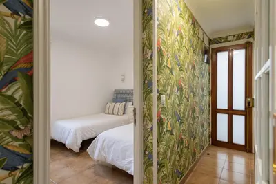 Cama o camas de una habitación en Beach Front San Agustín Papagayos