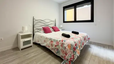Cama o camas de una habitación en Guanarteme Vista Surf, Las Canteras 1