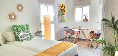 Cama o camas de una habitación en HD Mogán Coral Apartments