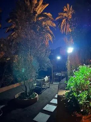 Jardín al aire libre en La casa de Tea