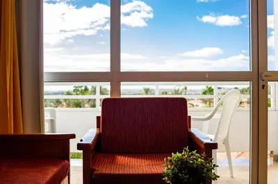 Zona de estar de Seaview Friendly Holiday Home 2