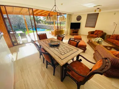 Zona de estar de Villa Bravo in Anfi Tauro Golf resort