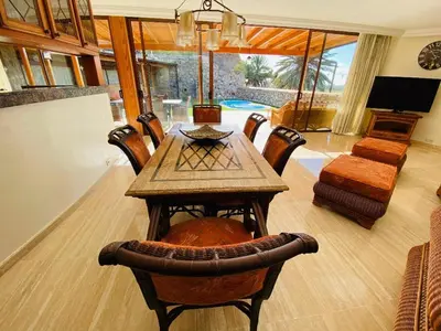 Zona de estar de Villa Bravo in Anfi Tauro Golf resort