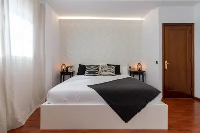Cama o camas de una habitación en Villa Veneguera + Seaview + Pool + Garden