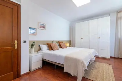 Cama o camas de una habitación en Villa Veneguera + Seaview + Pool + Garden