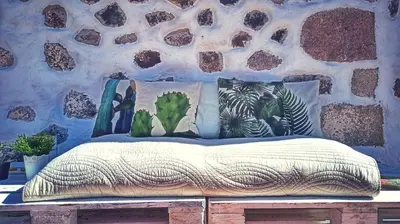 Cama o camas de una habitación en Casas Blancas - Suite 1