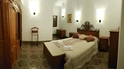 Cama o camas de una habitación en Casitas Gutiérrez