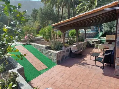 Jardín al aire libre en Las Palmeras