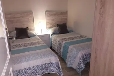 Cama o camas de una habitación en Victoria 51.(Plz España). Playa de Las Canteras