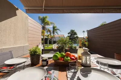Jardín al aire libre en BLUE MARLIN APARTMENT - GRAN CANARIA STAYS