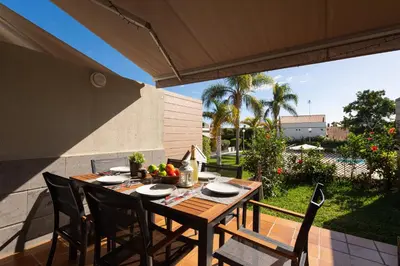 Jardín al aire libre en BLUE MARLIN APARTMENT - GRAN CANARIA STAYS